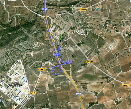 Plano de situación del Centro de día de Ontinyent